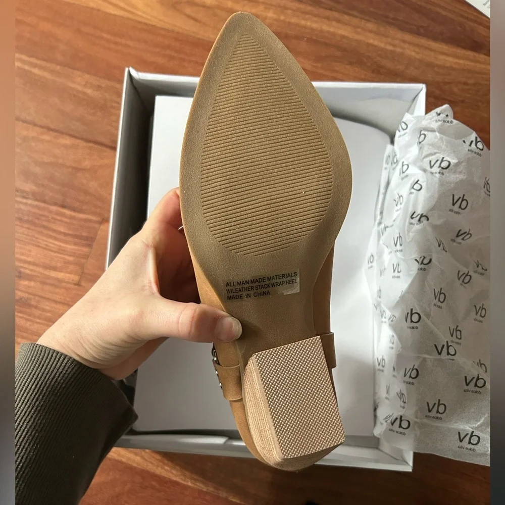 Dolce Vita Kramer Western Boot Tan Pointed Toe Womens Size 11 NEW